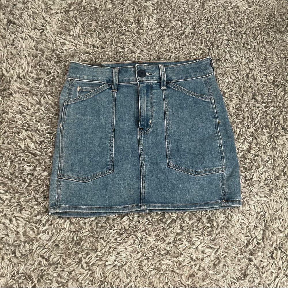 american eagle denim skirt size 4